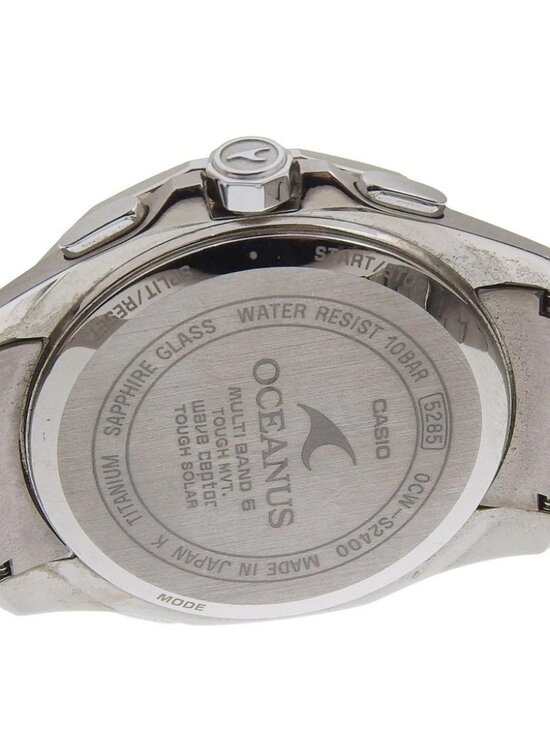 CASIO Oceanus Manta Watches OCW-S2400 black/blue blackDial titanium Solar ... main image 6
